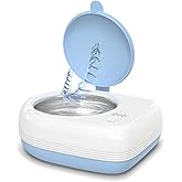 Wrklly Rechargeable Ultrasonic Retainer Cleaner Machine | 50kHz 1.9 inch Ultra-Thin Portable | Night Guard Aligners Jewelry |6pcs Cleaner Tablets Included | Quick & Deep Clean Modes | Oral Dental Care