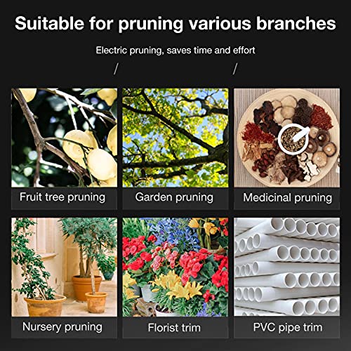 Xzbling Elektrische Astschere, Professioneller Akku-Gartenschneider Gartenbaumschere Wiederaufladbare Astschere… – Bild 8