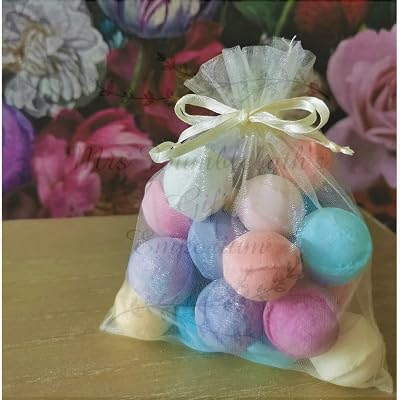 Bath Bubble Beyond Mini Bath Bombs Marbles 15pc Organza Bag Wedding Favors Gift