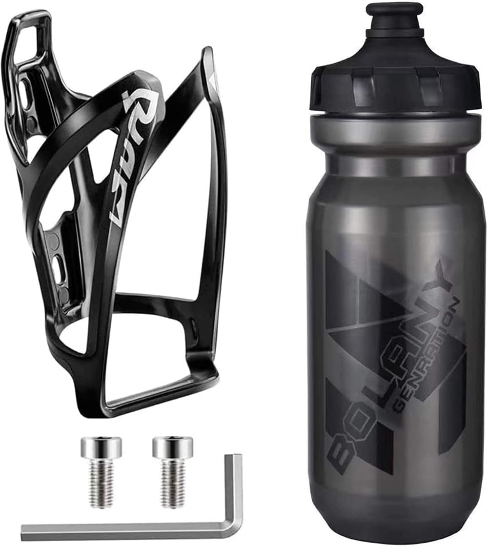 OSIGEI Bike Bottle Holder Set with 21oz Bottle Premium BPA Free