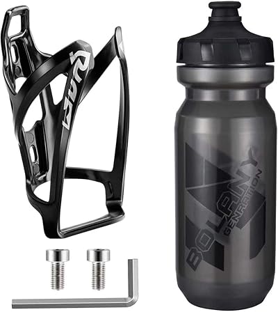 OSIGEI Bike Bottle Holder Set with 21oz Bottle Premium BPA Free