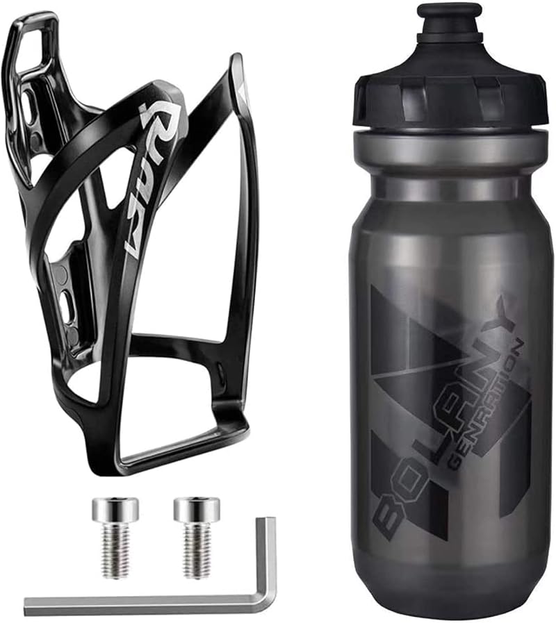 OSIGEI Bike Bottle Holder Set with 21oz Bottle Premium BPA Free