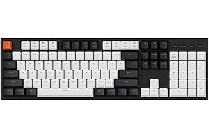 Keychron C2 Full Size 104 Keys USB Type-C Wired Mechanical Gaming Keyboard for Mac Layout, Gateron G Pro Red Switch/RGB Backlight/Double-Shot ABS keycaps Computer Keyboard for Windows Laptop PC