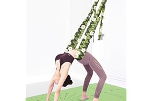 TOCO FREIDO Waist Back Leg Stretch Strap/Yoga Fitness Band, Leg Stretching Assist Trainer, Yoga Stretcher, Back Bend Split Inversion Strap for Fitness, Dance, Ballet, Gymnastics