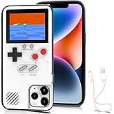 Chu9 Game Phone Case, 168 Built-in Small Video Games, White, Compatible with iPhone 16