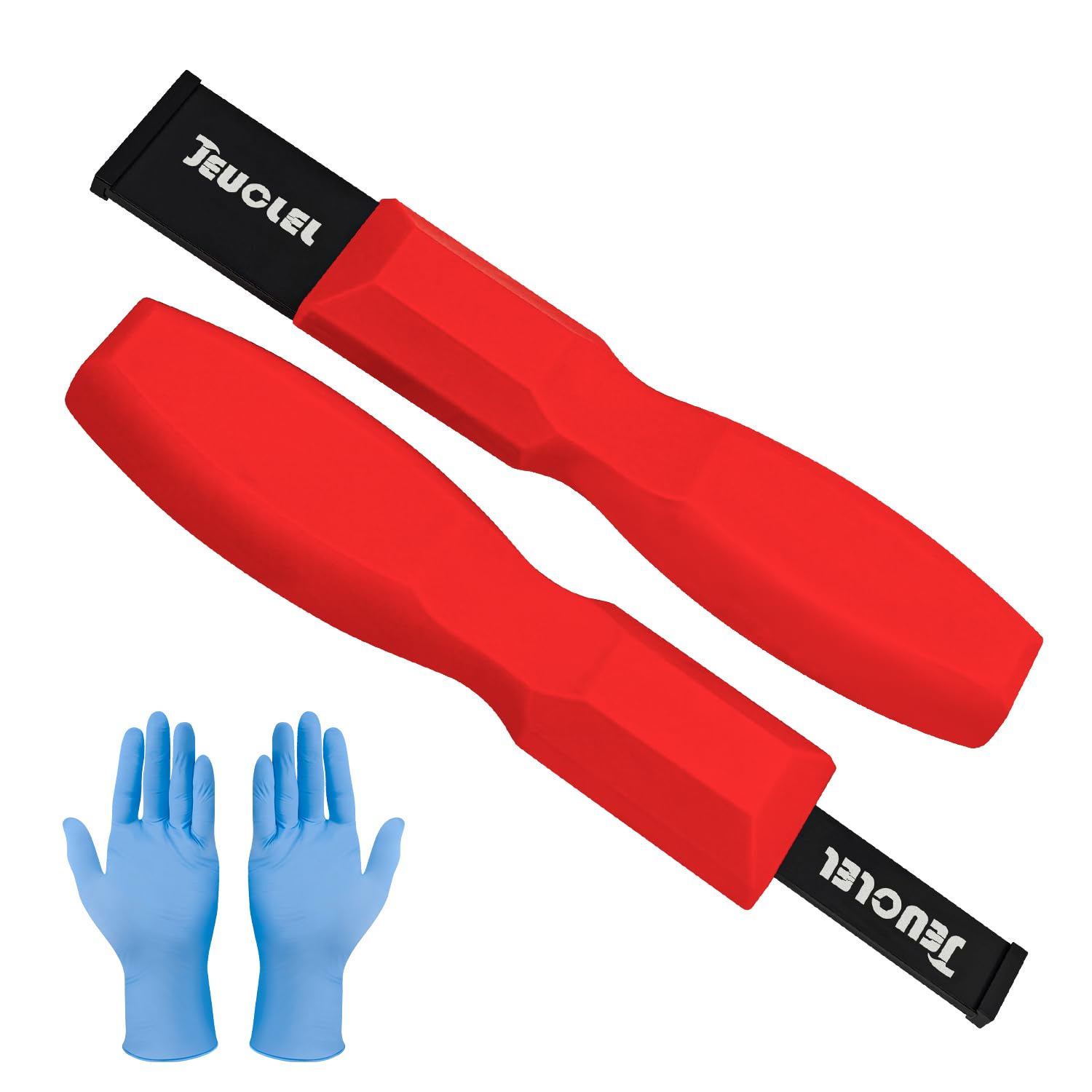 Photo 1 of JEUCLEL 2PCS Super Gasket Scraper Tool, Carbide Scraper with Tungsten Tip, 1-1/4 Inch and 5/8 Inch Metal Scraper for Automotive and Removing Paint, Varnish, Glue, Grout, Carbon, Rust, Concrete (Red)