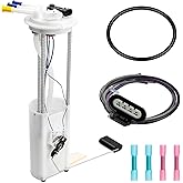 Electric Fuel Pump Assembly w/Level Sensor & Sending Unit Compatible with 1997 1998 1999 2000 Chevy S10, GMC Sonoma, Isuzu Hombre (2.2L L4), Replaces E3943M