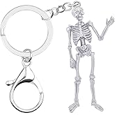 DUOWEI Grim Reaper Keychain Halloween Skull Zinc Alloy Keychain Keyring Purse for Women Men Girl Gift