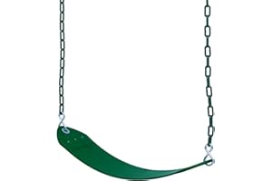 Swurfer Tree Outdoor Swing Set Swings – Playground Swing Seat Replacement, Swing Set Accessories, Easy Installation, Comfortable Heavy Duty Rubber Coated Chains, Weather Resistant, Ages 4 and Up