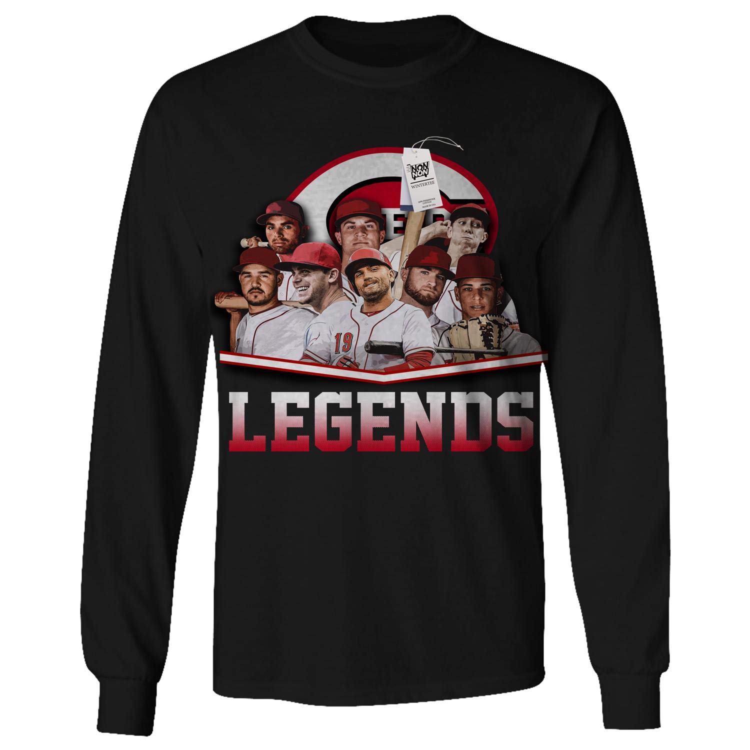 Cincinnati T Shirt Baseball Legends For Fans Tshirt Black Teevimy