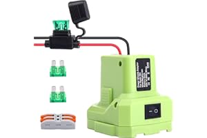 ELEFLY Power Wheel Adapter with Fuse & Wire Terminal, Compatible with Ryobi 18V One+ Battery P108 P107 P102 P109 P189 P190, Power Connector for RC Toy Car, e-Bike and Robotics