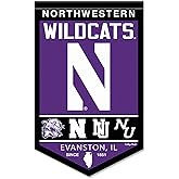 College Flags & Banners Co. Northwestern Wildcats Heritage History Banner Pennant