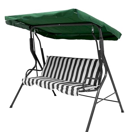 Baogu 3-Sitzer Ersatzdach Hollywoodschaukel Dach Schaukeldach für Gartenschaukel Schaukelbank 148 cm x 240 cm Grün