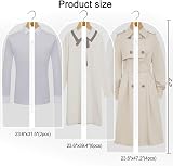 Pwsap 12 Pack Breathable Clothes Covers with Zip White EVA Garment Bags view 6