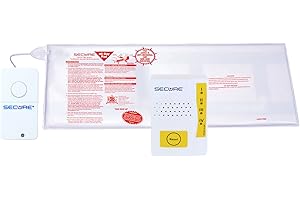 SECURE SAFETY SOLUTIONS Wireless Bed Alarm for Elderly Adults - Caregiver Pager, 12" x 30" Bed Pad & Transmitter with Nurse Call Button - Bed Alarms and Fall Prevention for Elderly Dementia Patients - No Alarm in Room