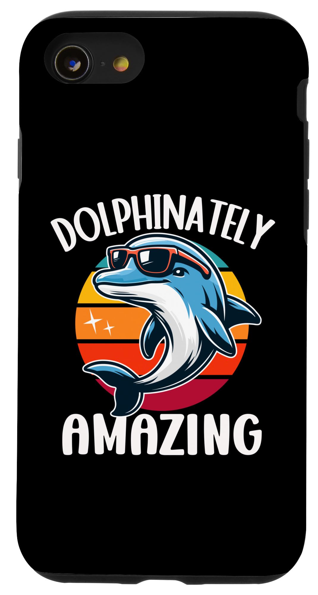 iPhone SE (2020) / 7 / 8 Dolphinately Amazing Funny Dolphin Sunglasses Kids Ocean Case