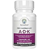 NatureGenX ADK Vitamin Supplement &ndash; Vitamins A, D3 &amp; K2 MK-7 for Bone Health &amp; Calcium Absorption &ndash; Gluten-Free, Non-GMO, Soy-Free &ndash; 60 Capsules (2-Month Supply)