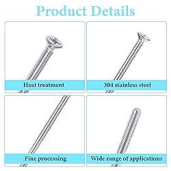 40 PCS Extra Long Outlet Screws, 6-32 x 2