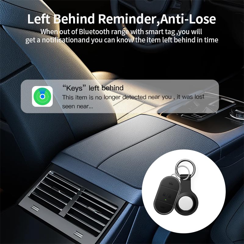 Refilerss Mini GPS Tracker for Vehicles Hidden - No Monthly Fee Real Time Car Tracker Device Works with Find My iOS, Tracking Device for Kids Dogs Cats Elderly Anti-Theft Car GPS Tag