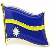 Uijodif 1PCS National Flag6 Enamel Badge, National Flag Pattern, Metal Brooch, 0.63 x 0.75 Inches