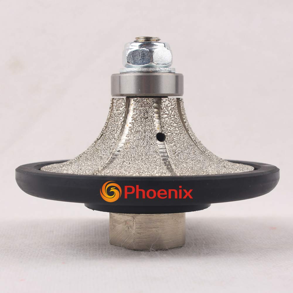 Raizi B25 25mm Demi-bullnose/Roundover Diamond Hand Profiler/Router Bits for Granite Countertops