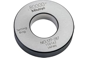 Mitutoyo 177-287 Setting Ring, 0.80" Size, 0.39" Width, 1.77" Outside Diameter, Plus /-0.00004" Accuracy