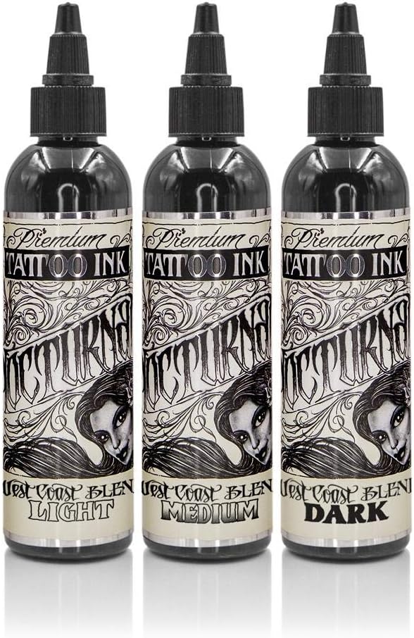 Naivaunsin Nocturnal West Coast Blend Tattoo Ink - 4oz (Set of 3 Bottles)