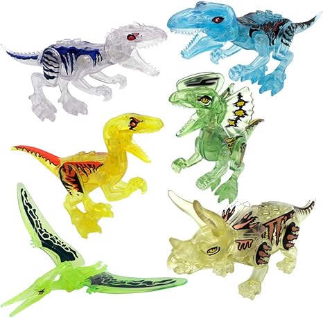 ArRord Lego Compatible Jurassic World Dinosaur Toy 6PCS Set Building Blocks Cartoon Movie Jurrassic Park, Building Sets - Amazon Canada