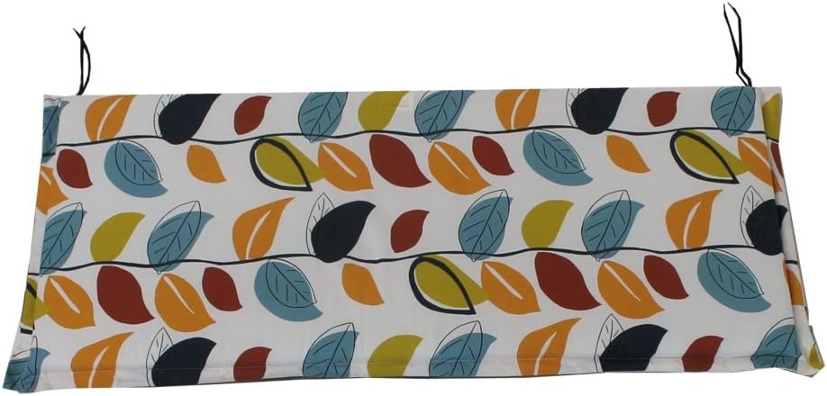 Culcita Garden Furniture Bench Cushion Valance Autumn Leaf 2 Seater 111 x 46cm