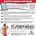 Tenstim Tens Unit Muscle Stimulator - FDA 510K Cleared - EMS Combo Unit - 18 Modes - Dual Independent Channels-Electronic Pulse Massager and Electrode Massage Machine for Pain Relief (Black or Silver)