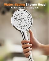 Cobbe 3 Pack 2.0 Carbon Shower Filter Head & Hose Chrome 6 Modes High Pressure view 8