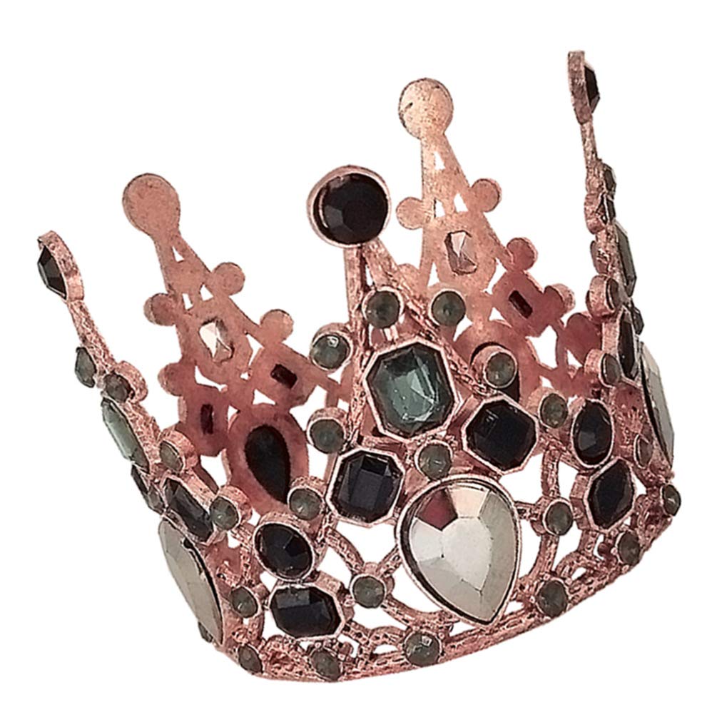 OSALADI Retro Vintage Mini Crown Cake Topper
