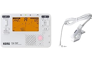Korg TM-70 Handheld Tuner-Metronome Combo Pack White