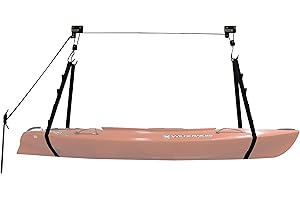 Extreme Max 3004.0204 Kayak / Canoe / Bike / Ladder Hoist & Lift for Storage in Shop or Garage - 120 lb. Capacity