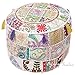 Indian Home Decor Hippie Patchwork Bean Bag Boho Bohemian Hand Embroidered Ethnic Handmade Pouf Ottoman Vintage Cotton Floor Pillow & Cushion (13