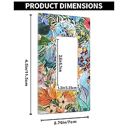 Pznen Floral ‎Rocker Light Switch Plates Spring