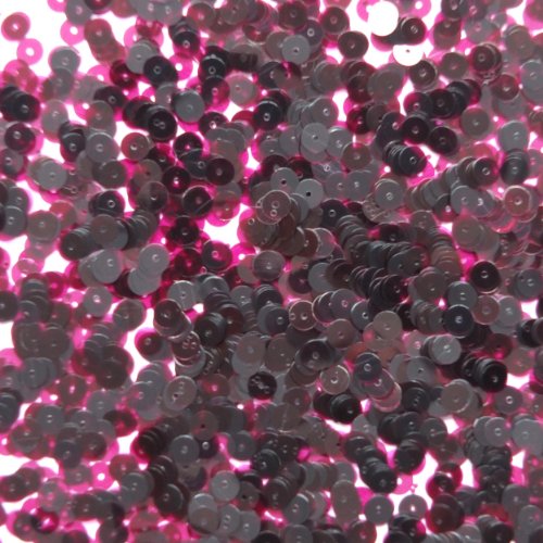 6mm flat sequin paillettes ~ Plum Purple Transparent See-Thru ~ Made in USA Loose paillette sequins for embroidery, applique, arts, crafts, bridal wear and embellishment.
