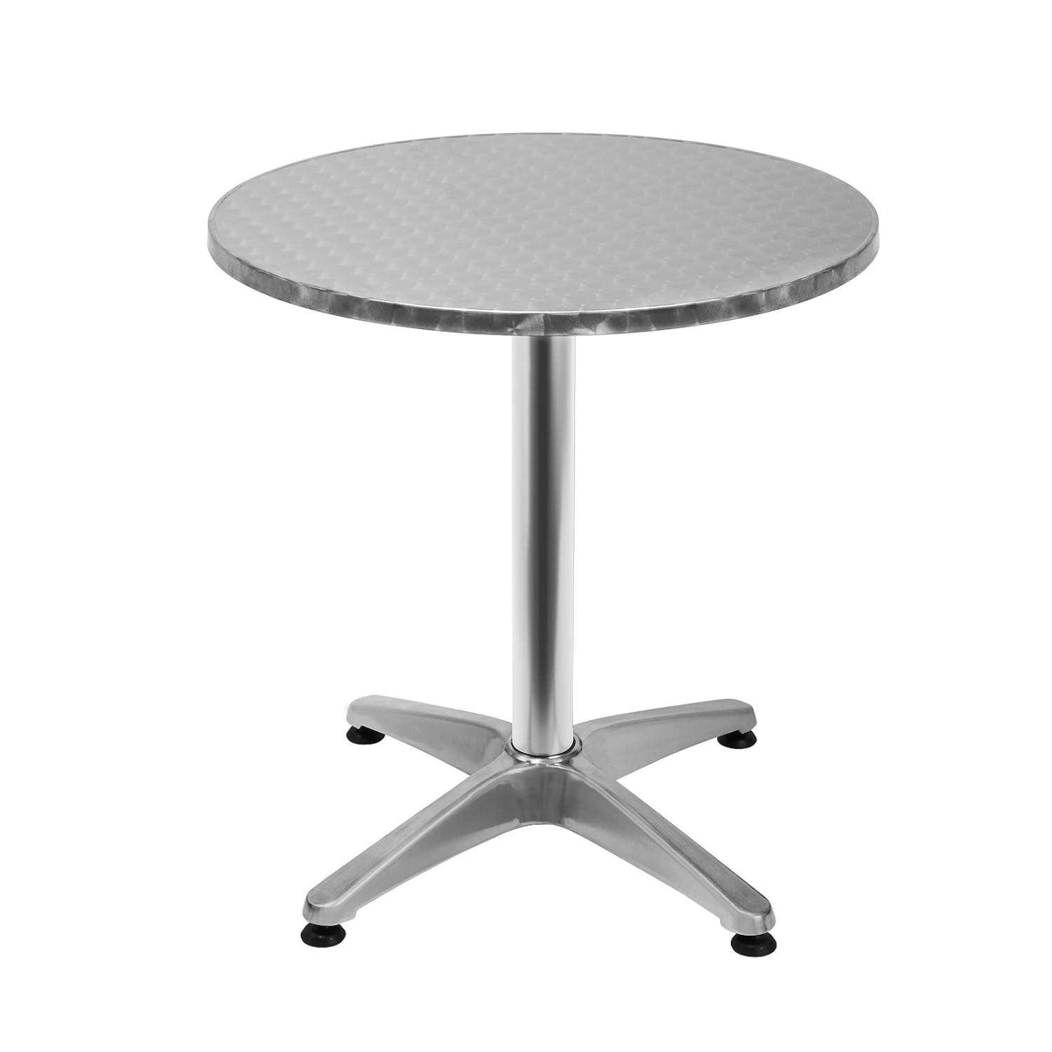Home Bar Furniture Deuba Round Bistro Bar Table Aluminium Height