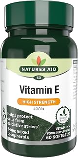 Natures Aid Vitamin E 400iu Natural Source 60 Softgels Non-GMO Gluten Free