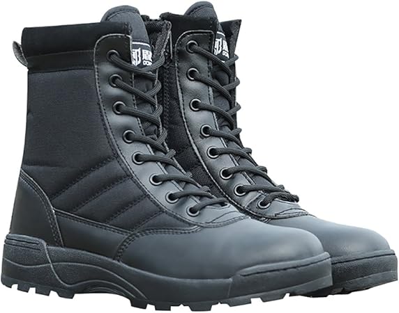 Amazon バイクブーツ メンズ ライディングシューズ アウトドア ブーツ 登山靴 野外用品 通気 春秋冬 オートバイ靴 ツーリングシューズ ライディングブーツ ブラック 40 25 0cm ブーツ 車 バイク