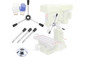 WAGX Drill Press Handle Bench Drill Press Parts Feed Hub Wheel Handle Bar Set