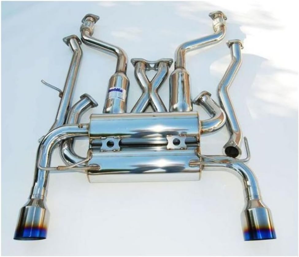 Invidia HS02N3ZGIT Gemini Single Layer Cat-Back Exhaust System with Titanium Tip for Nissan 350Z