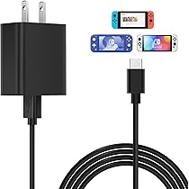 Nintendo Switch Lite ターコイズ 充電アダプター Amazon.com: ROLADA Switch Charger Compatible with Nintendo