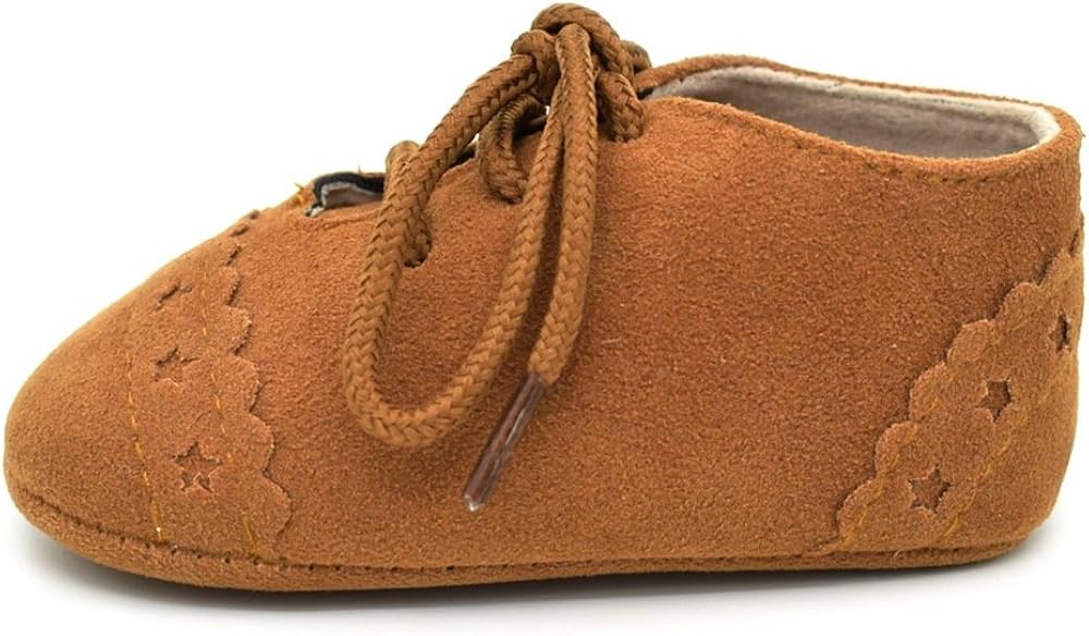 Dukars Baby Boys Girls Soft Sole Moccasins Lace-up Infant Toddler Shoes Sneaker: Clothing