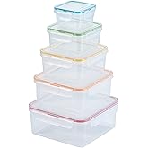LocknLock Storage Food Storage Container Set, 10-Piece, Clear