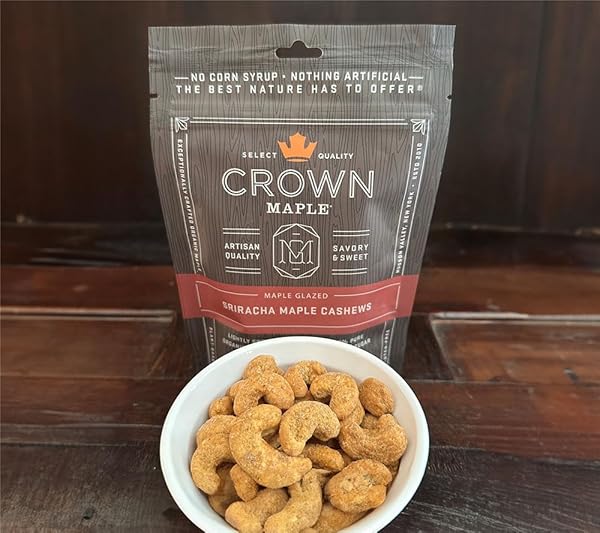CROWN MAPLE® MAPLE GLAZED SRIRACHA MAPLE CASHEWS (4 OZ)