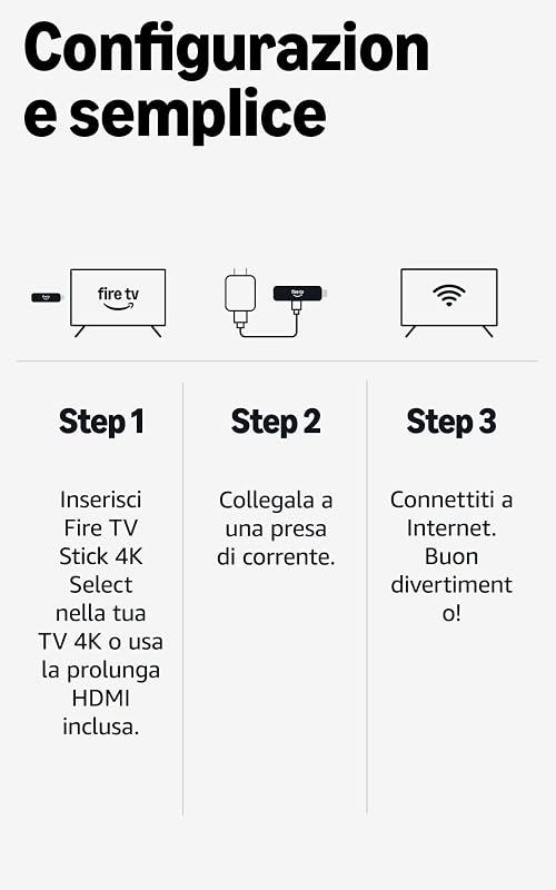 Fire TV Stick 4K Select - Trasmetti in streaming in 4K centinaia di migliaia di film ed episodi TV, e la TV in diretta gratis, trova serie TV più velocemente con Alexa+