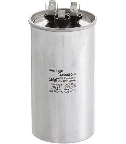 Diversitech 4JR0555 Mtr. Run Cap,Round,55+5uf 440v: Amazon