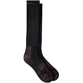 Red Wing Shoes Western Boot Over-the-Calf Socks, Made in USA, Stretchable Polyester/Nylon/Cotton Blend