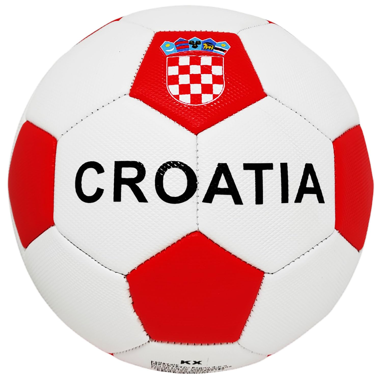 Cucuba Football for Training or Match Size 5 Croatia Croatia (White/Red)